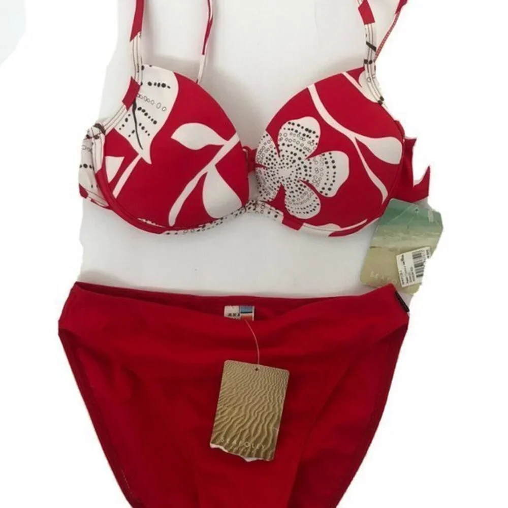 Seafolly 2 pc Bikini Set Swim suit Small 7 - 8